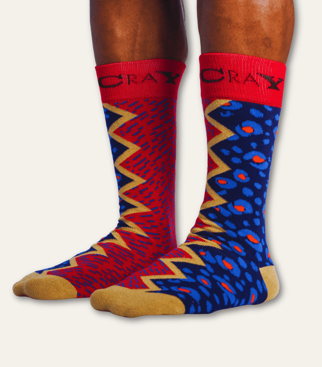 The Composition In Red And Blue Art Sock