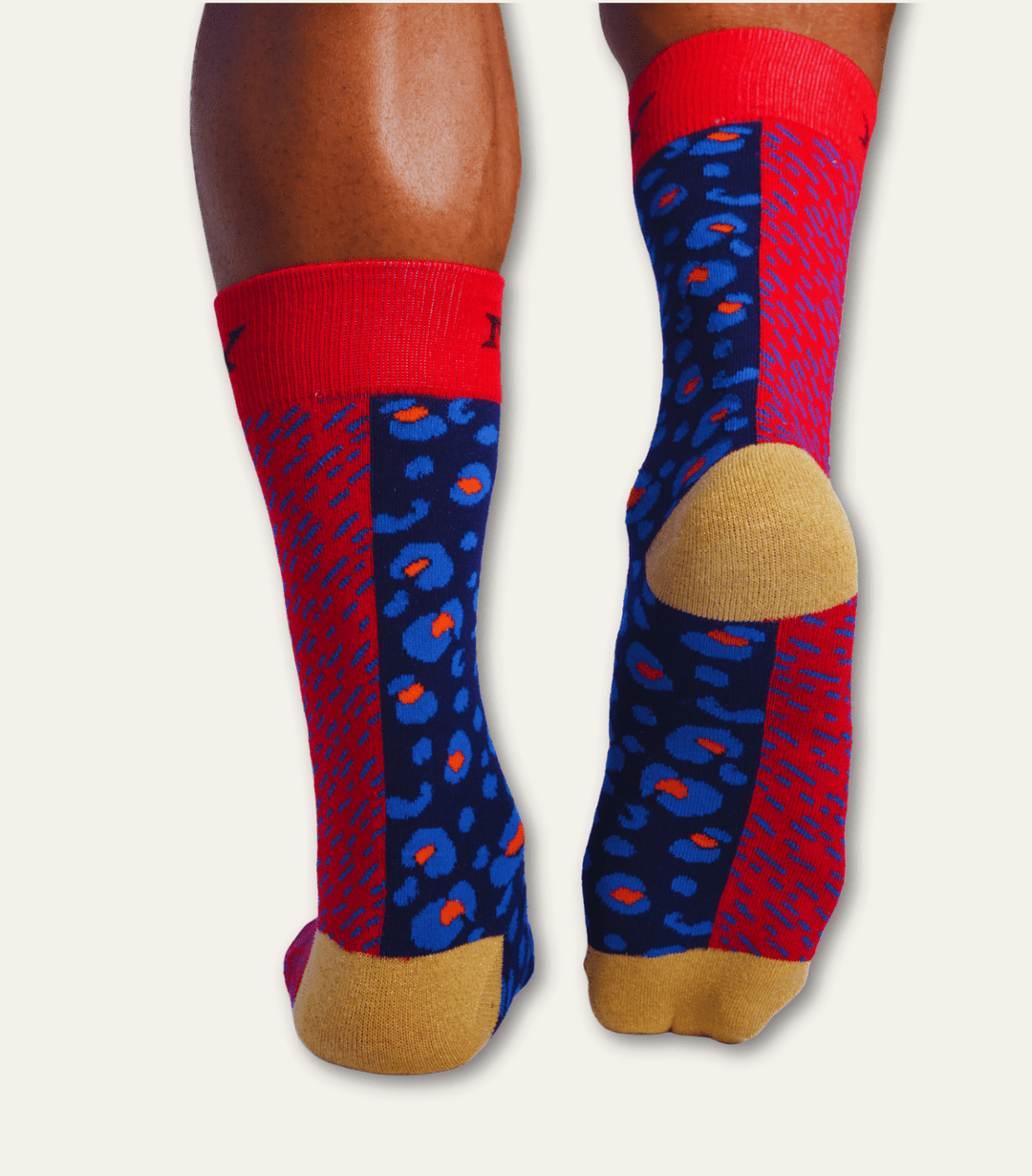 The Composition In Red And Blue Art Sock