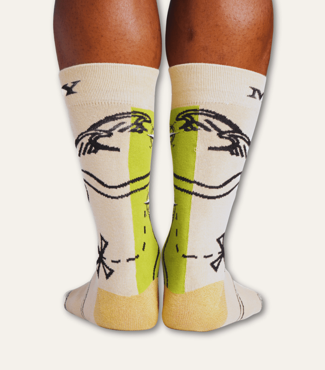 The Modern Cartography Art Sock