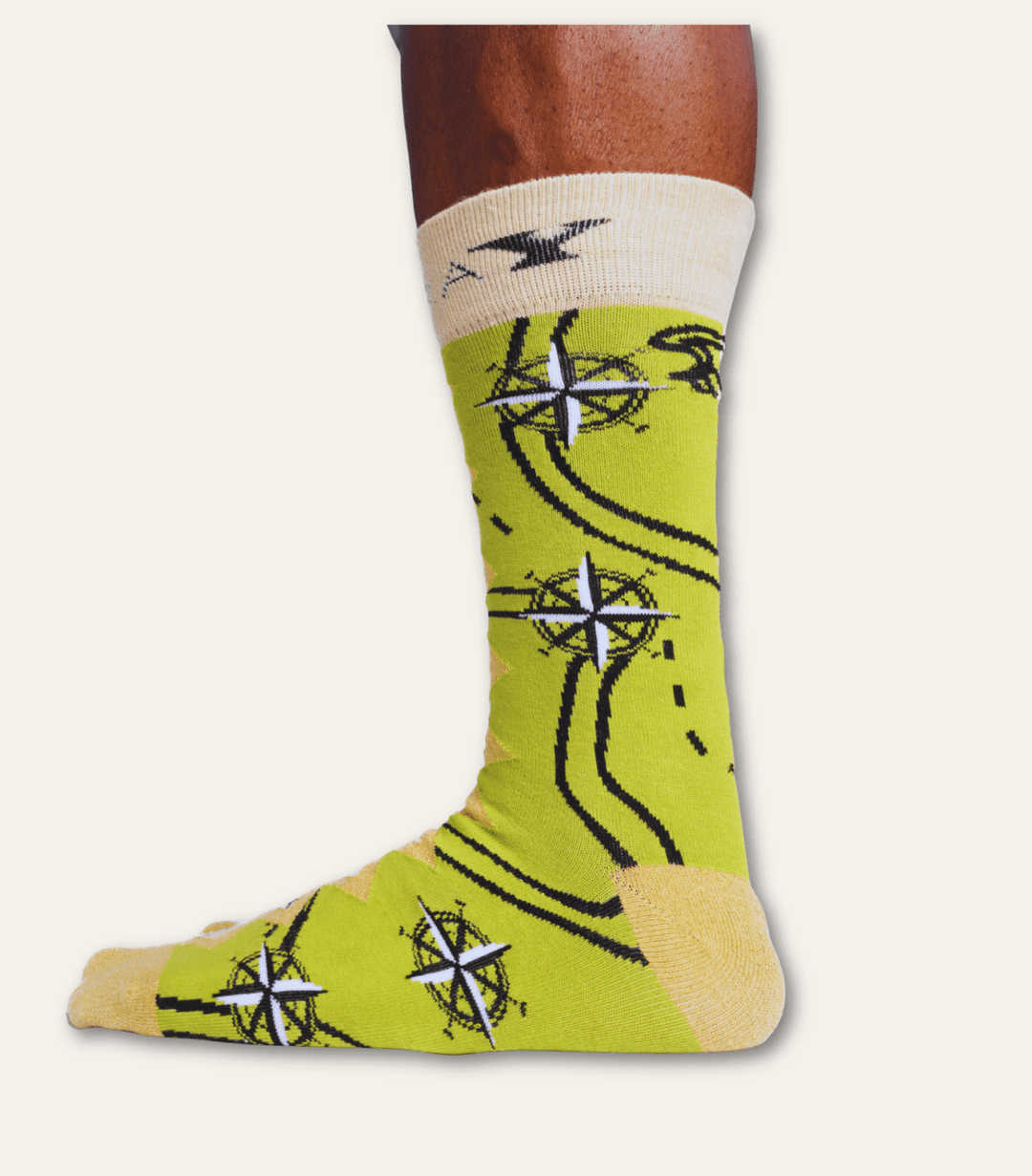 The Modern Cartography Art Sock