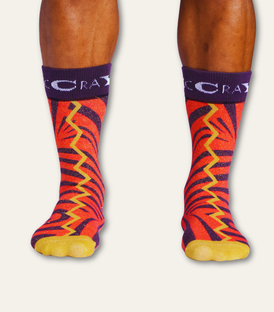 The Crimson Storm Art Socks