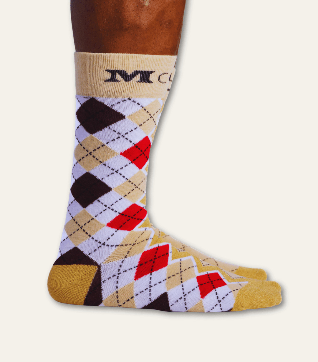 The Argyle Interrupted Art Sock