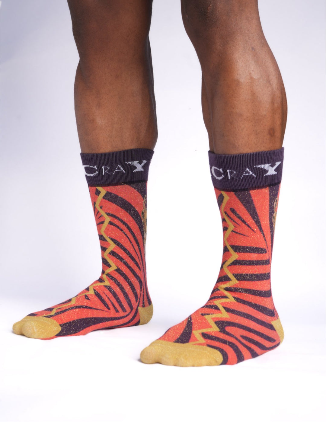 The Crimson Storm Art Socks