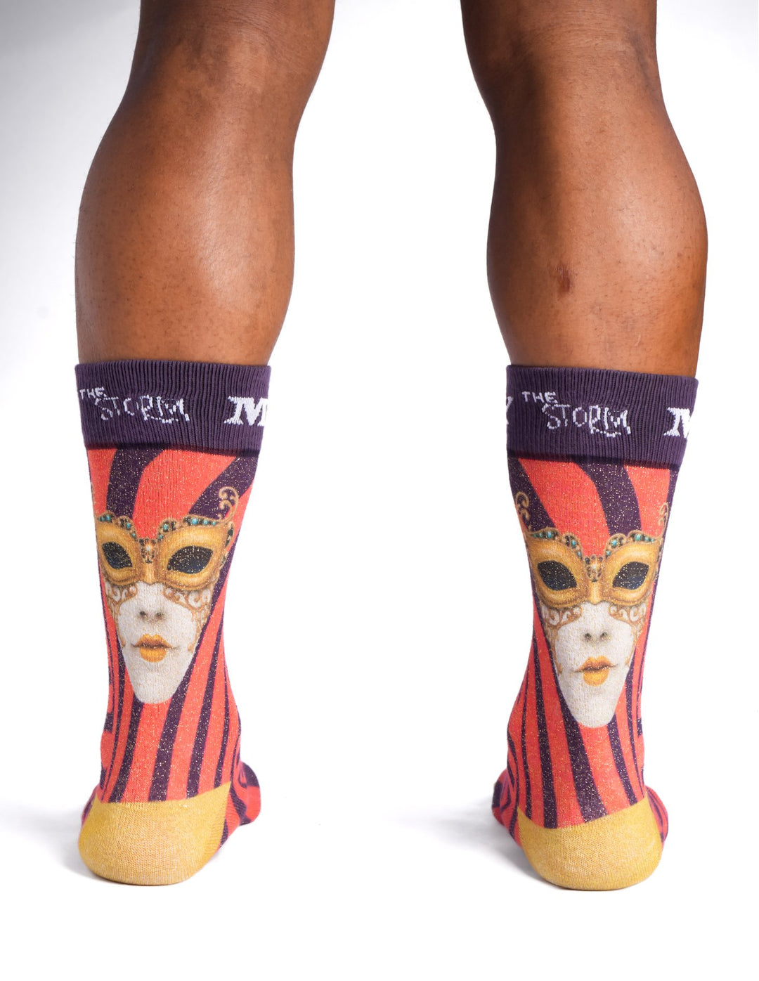 The Crimson Storm Art Socks