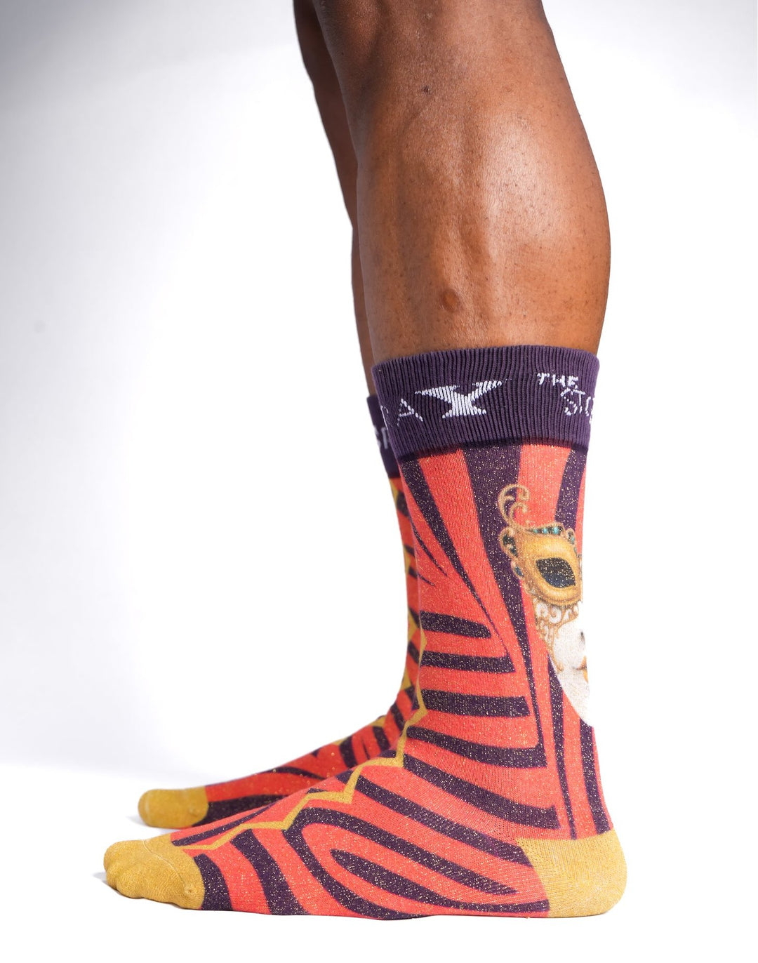 The Crimson Storm Art Socks