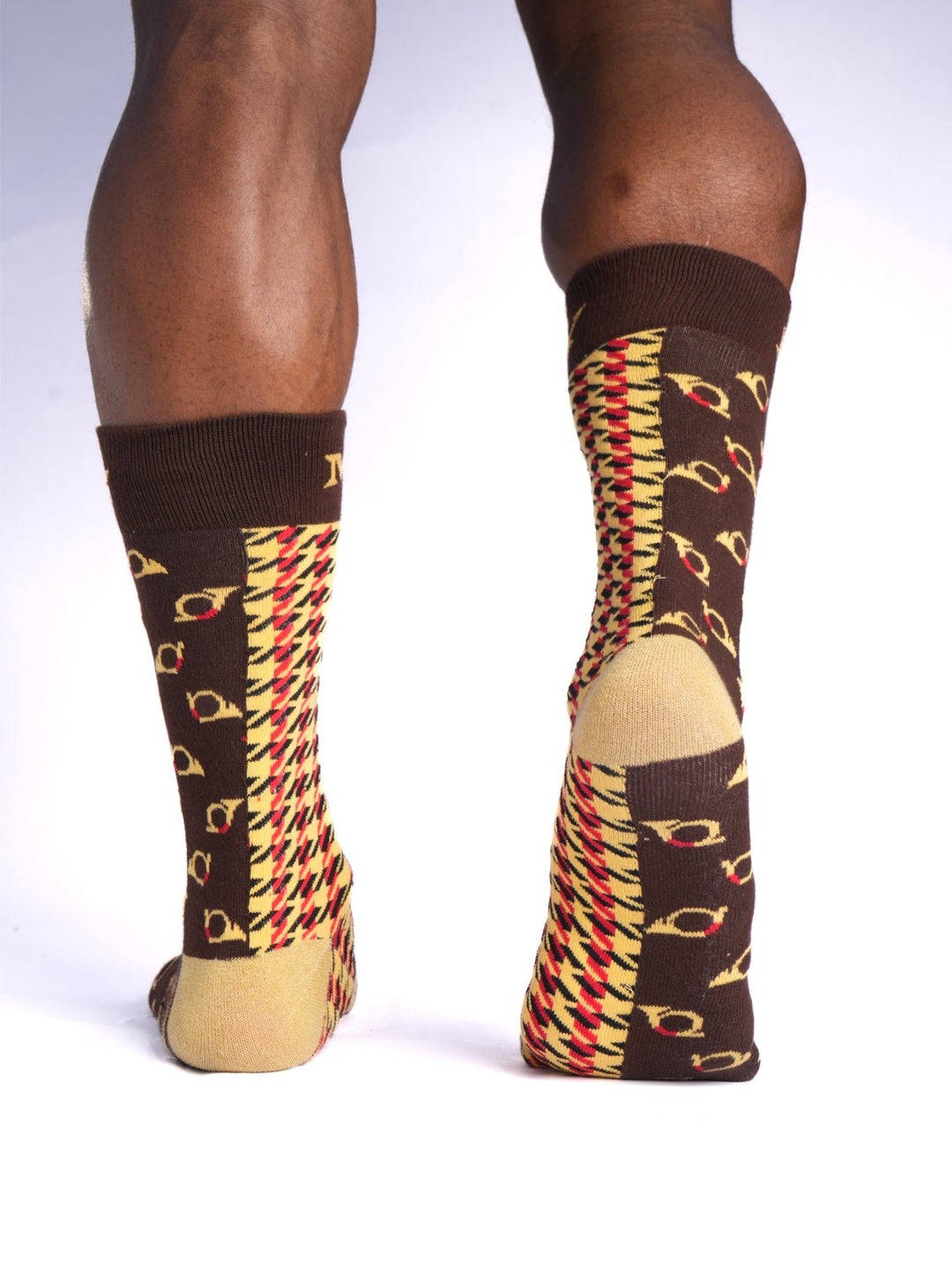 McCray-Houndstooth Jacquard Art Socks