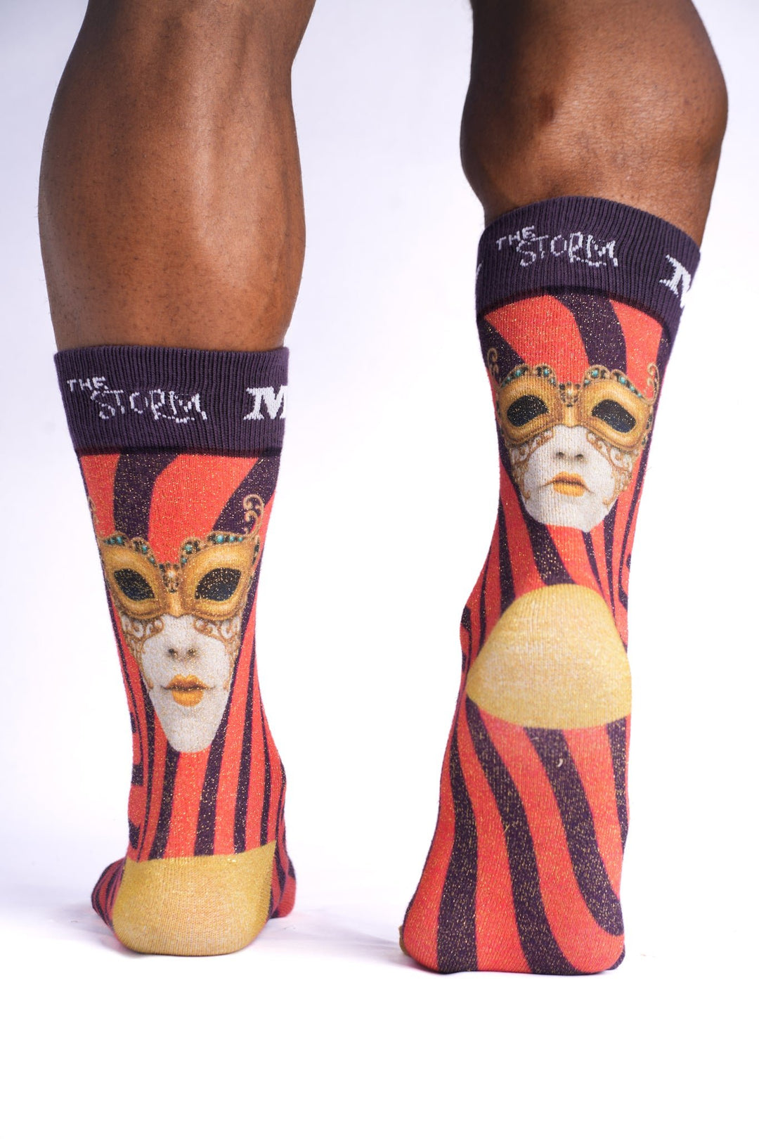 The Crimson Storm Art Socks