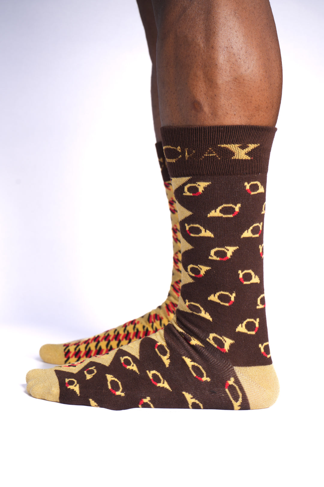 McCray-Houndstooth Jacquard Art Socks