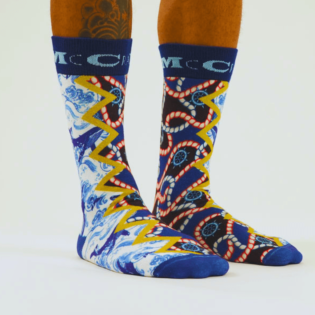 The Maritime Index Art Sock