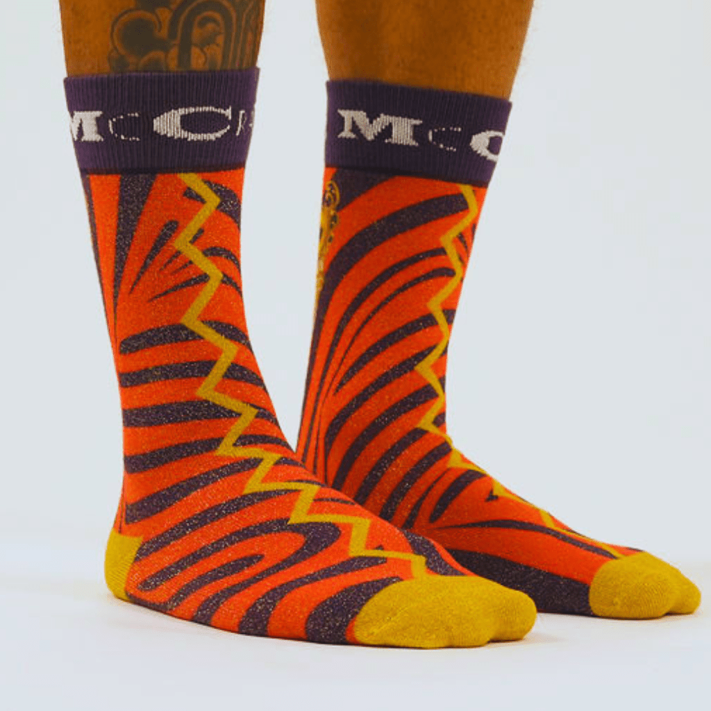 The Crimson Storm Art Sock