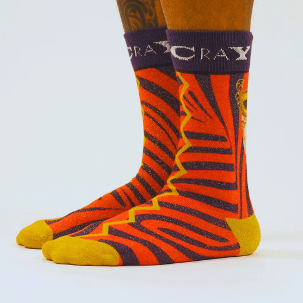 The Crimson Storm Art Sock
