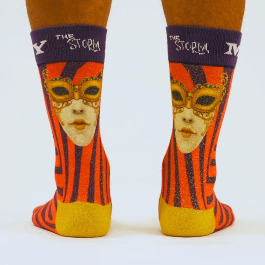 The Crimson Storm Art Sock