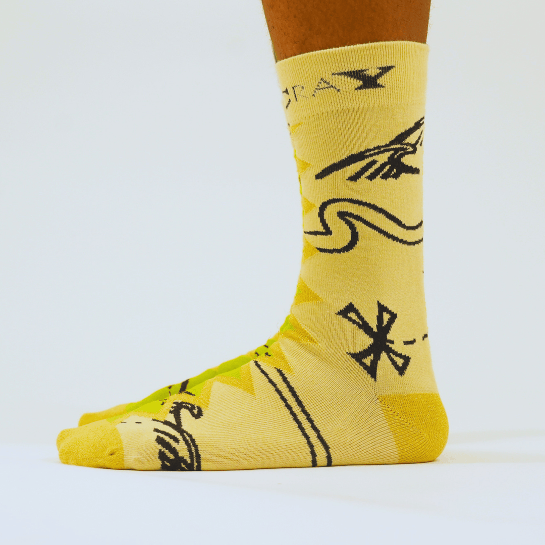 The Modern Cartography Art Sock