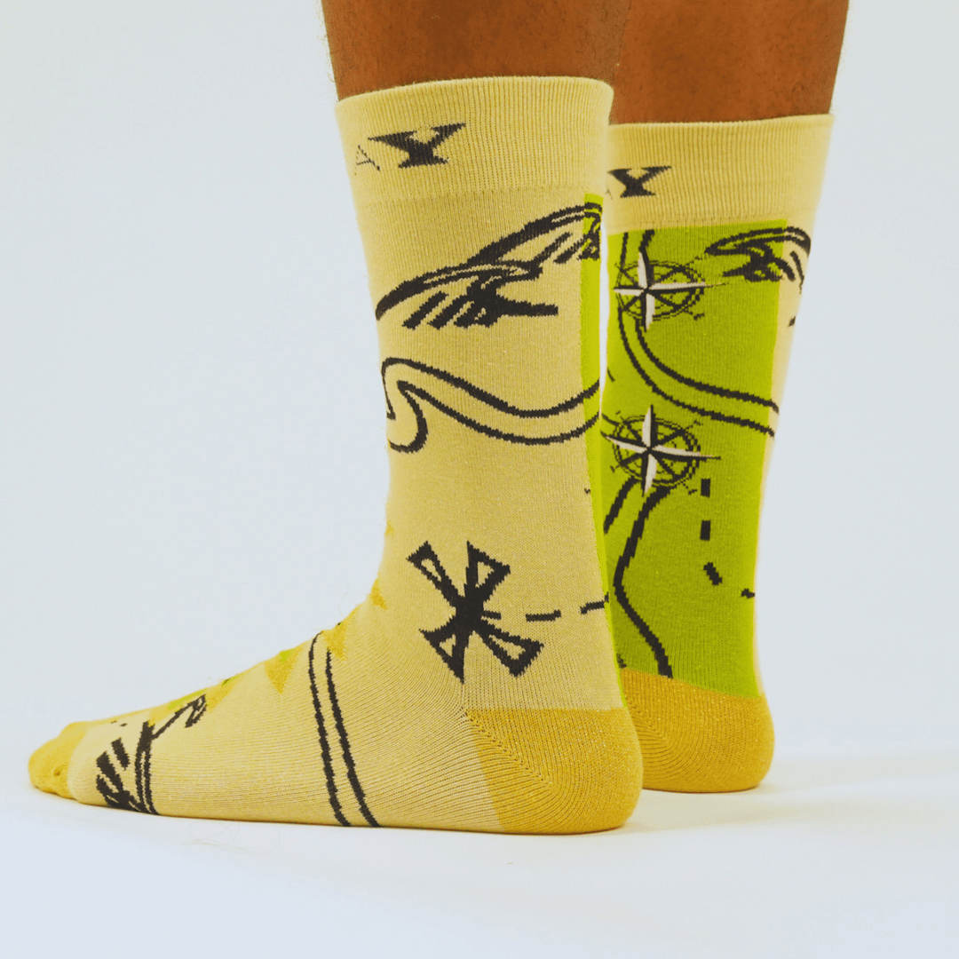 The Modern Cartography Art Sock