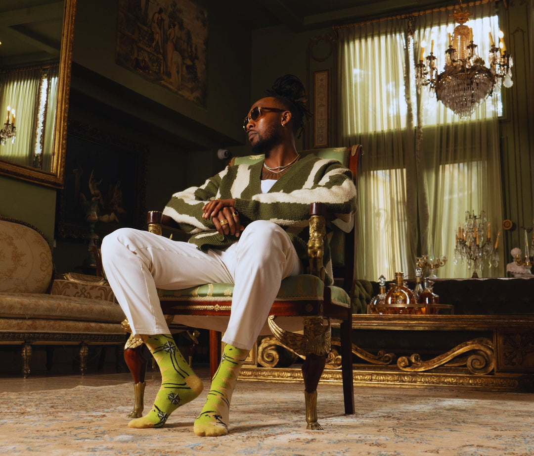 The Modern Cartography Art Sock